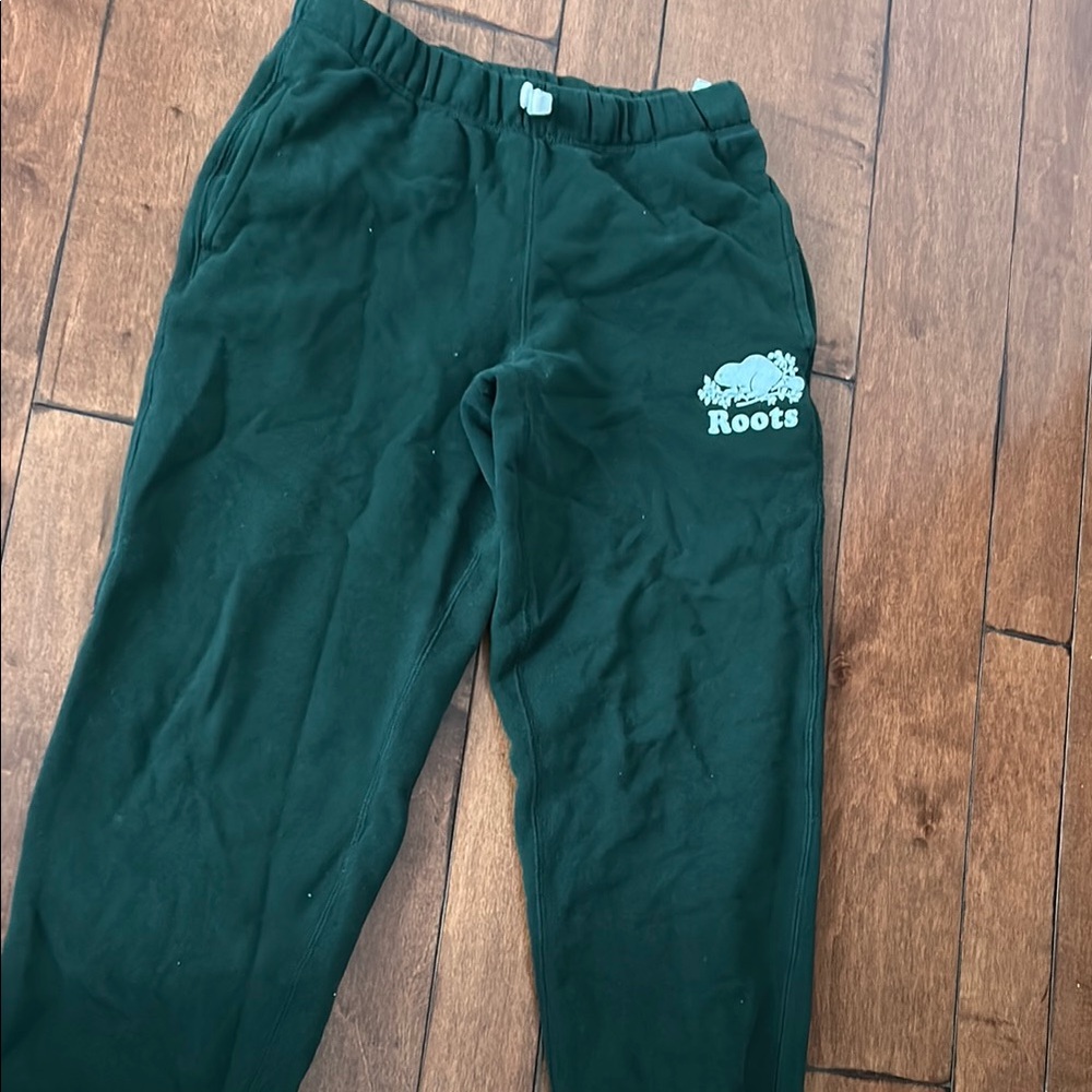 Roots Kids Green Sweatpants